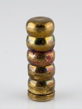 Vtg Helena Rubenstein New York Brass Lipstick Holder